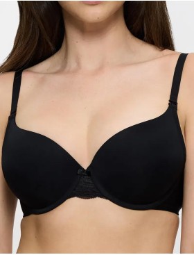 Бюстгальтер с формованными чашками Triumph LOVELY MICRO WHPM чёрный, Цвет: чёрный, Размеры: 70B