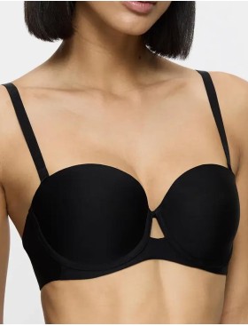 Гладкий бюстгальтер бандо Triumph PURE MICRO WDP чёрный, Цвет: чёрный, Размеры: 70B