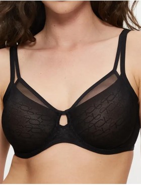 Бюстгальтер минимайзер Triumph SIGNATURE SHEER W01 EX чёрный, Цвет: чёрный, Размеры: 75C