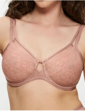 Бюстгальтер минимайзер Triumph SIGNATURE SHEER W01 EX миндаль, Цвет: миндаль, Размеры: 70D