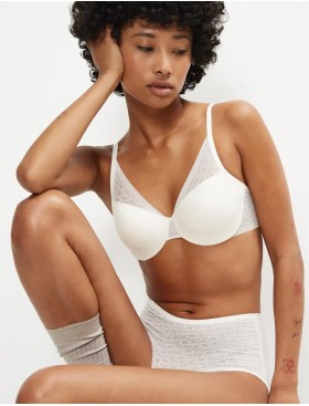 Бюстгальтер плотная чашка Triumph SIGNATURE SHEER WHP EX сливочный, Цвет: сливочный, Размеры: 70D, изображение 4