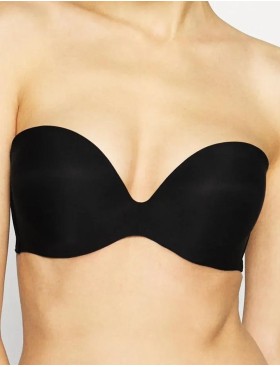 Гладкий бандо с вкладышами пуш-ап Triumph STEPY SOFT 01 WDP чёрный, Цвет: чёрный, Размеры: 70B, изображение 2