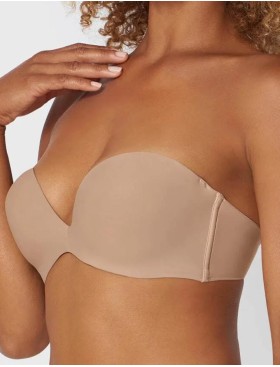 Гладкий бандо с вкладышами пуш-ап Triumph STEPY SOFT 01 WDP телесный, Цвет: телесный, Размеры: 70B
