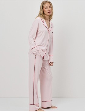 Пижама женская с брюками Aruelle AMORIA, Цвет: светло-розовый, Размеры: S, изображение 2