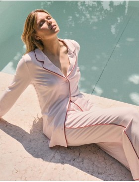 Пижама женская с брюками Aruelle AMORIA, Цвет: светло-розовый, Размеры: S, изображение 3