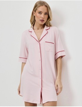 Рубашка домашняя Aruelle AMORIA, Цвет: светло-розовый, Размеры: XS