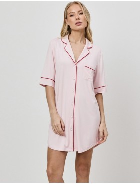 Рубашка домашняя Aruelle AMORIA, Цвет: светло-розовый, Размеры: XS, изображение 3