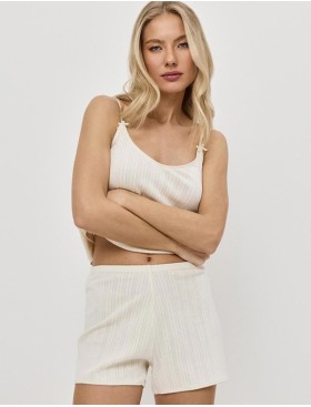 Топ и шорты для сна Aruelle CAMBRIA, Цвет: экрю, Размеры: XS, изображение 4