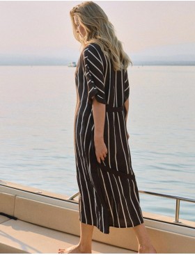 Платье-туника из вискозы Aruelle CEDAR, Цвет: шоколадный, Размеры: S, изображение 2