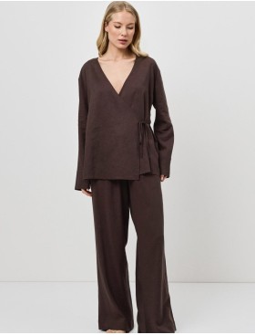 Брючный комплект Aruelle CLAY SET, Цвет: шоколадный, Размеры: S, изображение 2