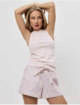 Пижама женская с шортами Aruelle ELOWEN, Цвет: светло-розовый, Размеры: XS, изображение 3