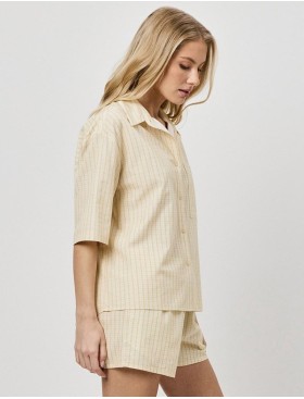 Пижама женская с шортами Aruelle HALO, Цвет: светло-жёлтый, Размеры: XS, изображение 3