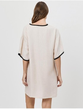 Лёгкая туника Aruelle HORIZON, Цвет: светло-бежевый, Размеры: S, изображение 3