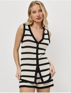 Комплект из топа и шорт Aruelle MIRAGE SET, Цвет: светло-бежевый, Размеры: S