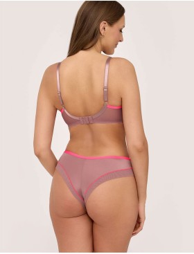 Трусы бразилиана Ava MUSE 2218 brazilian mocha rose, Цвет: античная роза, Размеры: XL, изображение 4