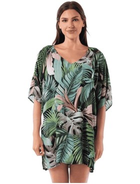 Короткая туника для пляжа Jantzen JZ25208C, Цвет: мульти, Размеры: M