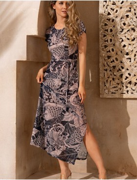 Длинное платье-туника Mia-Amore VIRGINY 2281, Цвет: бежевый, Размеры: 2XL