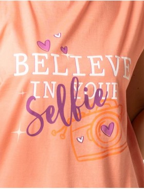 Сорочка-мини Sielei FASHION SUMMER BE41 pesca, Цвет: pesca (персик), Размеры: XL, изображение 2