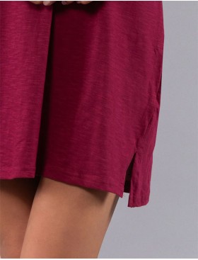 Сорочка из хлопка Sielei CITY CI28 ciliegia, Цвет: ciliegia (бордо), Размеры: 3XL, изображение 4