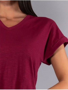 Сорочка из хлопка Sielei CITY CI28 ciliegia, Цвет: ciliegia (бордо), Размеры: 3XL, изображение 3