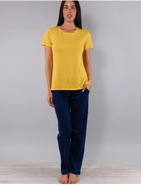 Пижама из хлопка Sielei CITY CI16 ocra/blu, Цвет: ocra/blu (желтый/синий), Размеры: 3XL, изображение 3