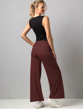 Трикотажные широкие штаны Sielei DAILY GS03 mogano, Цвет: mogano (махагон), Размеры: M, изображение 2