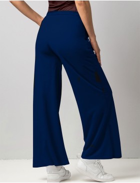 Трикотажные широкие штаны Sielei DAILY GS03 navy, Цвет: navy (темно-синий), Размеры: M, изображение 2