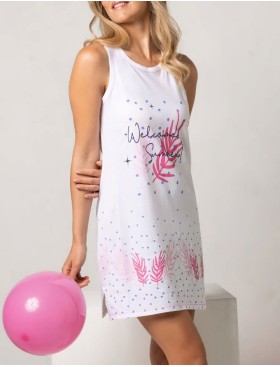 Короткая сорочка из хлопка Sielei FASHION SUMMER SU42 milk, Цвет: milk (молоко), Размеры: M, изображение 3