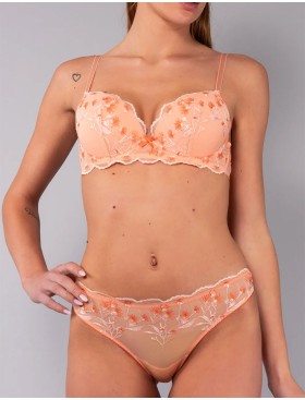 Комплект Sielei EMILY балконет+слипы 79525 pesca, Цвет: pesca (персиковый), Размеры: 75B