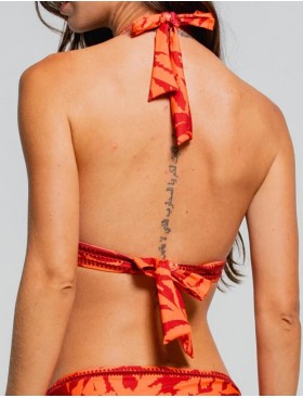 Купальный лиф Cosita Linda CLB26004 LEAVES OF THE SUN, Цвет: оранжевый, Размеры: M, изображение 2