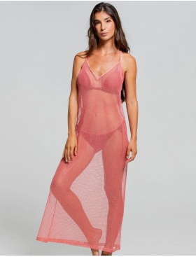 Полупрозрачное платье Cosita Linda CLC26032 VIBRANT SOUL, Цвет: розовый, Размеры: L