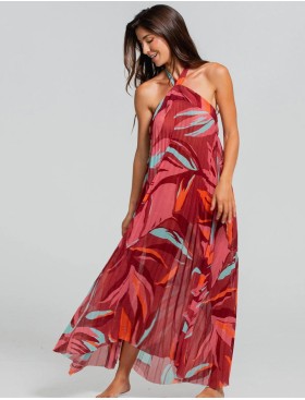 Длинное пляжное платье Cosita Linda CLC26052 RAINFOREST RADIANCE, Цвет: мульти, Размеры: M