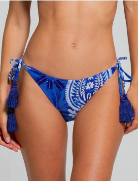 Низкие плавки на завязках Cosita Linda CLH26073 MEXICAN BLAZE, Цвет: синий, Размеры: M