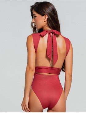 Совместный купальник Cosita Linda CLM26015 MAJESTIC POPPY, Цвет: терракотовый, Размеры: M, изображение 3