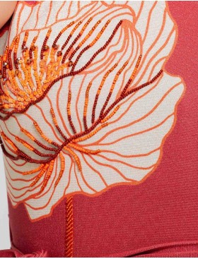 Совместный купальник Cosita Linda CLM26015 MAJESTIC POPPY, Цвет: терракотовый, Размеры: M, изображение 4