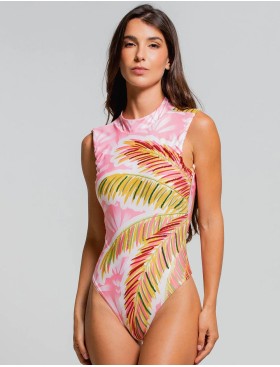 Закрытый купальник Cosita Linda CLM26116 SUNLIT PALMS, Цвет: мульти, Размеры: M