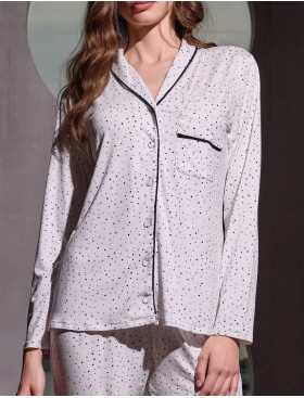 Трикотажная пижама Lormar BLOGGER 654049LU latte, Цвет: latte (кремовый), Размеры: XL, изображение 3