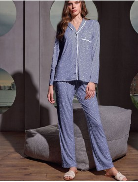 Трикотажная пижама Lormar BLOGGER 654049LU blu marine, Цвет: blu marine (синий), Размеры: S