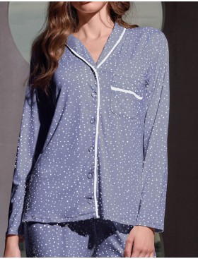 Трикотажная пижама Lormar BLOGGER 654049LU blu marine, Цвет: blu marine (синий), Размеры: S, изображение 2