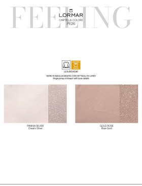 Костюм женский Lormar FEELING 604183LU panna/silver, Цвет: panna/silver (крем/серебро), Размеры: M/L, изображение 3