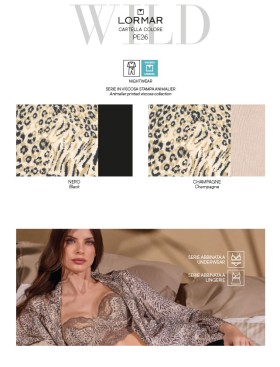 Пижама из вискозного трикотажа Lormar WILD 654106LU champagne, Цвет: champagne (бежевый), Размеры: S, изображение 3