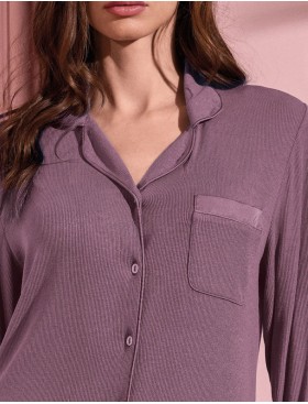 Длинная рубашка на пуговицах Lormar YOGA 634116LU maquillage, Цвет: maquillage (пудрово-розовый), Размеры: XL, изображение 2