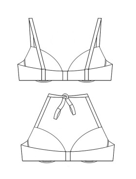 Купальник в горох Sielei COCKTAIL CO24 fuxia, Цвет: fuxia (фуксия), Размеры: 75B, изображение 3