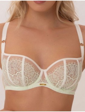 Кружевной мягкий балконет Subtille ESMERALDA MINT soft balconette, Цвет: мята, Размеры: 75F