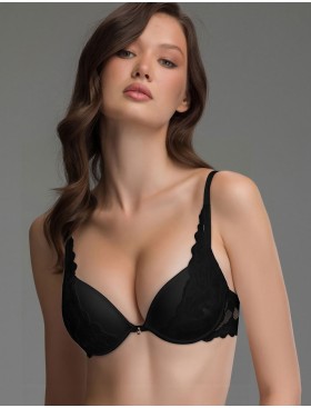 Бюстгальтер пуш-ап гелевый Mioocchi ЛОТТИ 8345 nero, Цвет: nero (черный), Размеры: 70A, изображение 3