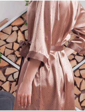 Короткий халат Mia-Amore ELIZA 8173 золотистый, Цвет: золотистый, Размеры: 2XL, изображение 3