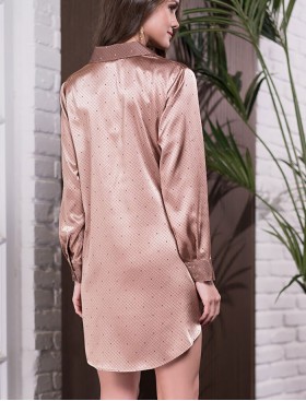 Домашняя рубашка Mia-Amore ELIZA 8177 золотистый, Цвет: золотистый, Размеры: 2XL, изображение 2