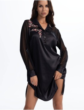 Платье-рубашка Mia-Amore VALENSIA 3267 черный, Цвет: черный, Размеры: 2XL/3XL, изображение 3