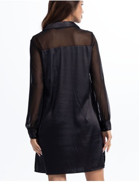 Платье-рубашка Mia-Amore VALENSIA 3267 черный, Цвет: черный, Размеры: 2XL/3XL, изображение 2