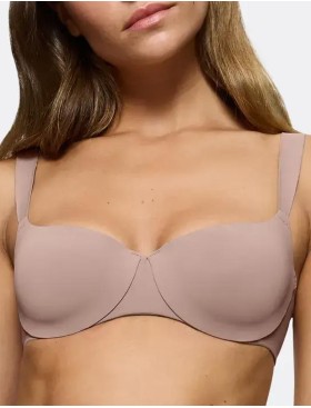 Бюстгальтер балконет Triumph BODY MAKE-UP ILLUSION BALCON EX, Цвет: серо-бежевый, Размеры: 70B